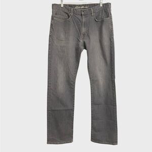 Eddie Bauer Men's Straight Fit Jeans Size 36x34 Grey Wash Preppy Casual Urban